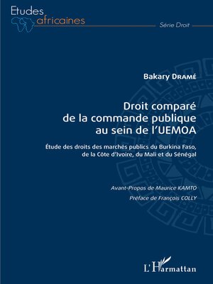 cover image of Droit comparé de la commande publique au sein de l'UEMOA